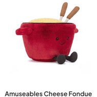 ❤️全新送塵袋❤️Jellycat 芝士系列：芝士火鍋🫕Cheese Fondue  Raclette 燒芝士🧀 Parmesan 巴馬臣芝士🧀 Amuseables Brie 布里芝士🧀