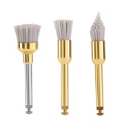 10Pcs  Aluminum Polishing Brush Latch Flat Bowl Tapered Universal Polisher Brushes
