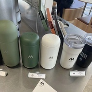 Mstand Co-Branded FELLOW Carter Ceramic Portable Vacuum Insulation Cooler Cup White Green Coffee Cup