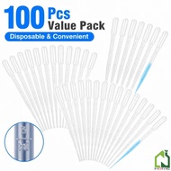 1/3ml Disposable Plastic Dropper 100Pcs/Bag Graduated Pipette Laboratory Transfer Pipette
