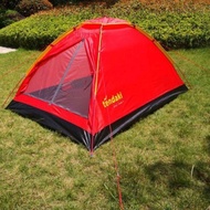 TENDA TENDAKI. CAMPING TENT CAPACITY 2 PEOPLE WATERPROOF TARPAULIN BASE EASY DOME TENT/ MONODOME TEN