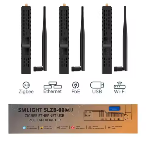SLZB-06U SLZB-06MU SMLIGHT Zigbee 3.0 to Ethernet USB WiFi Gateway Coordinator With PoE Work With ZH