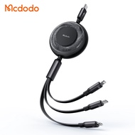 【1Yr Warranty】 MCDODO 3 in 1 100W USB-C to Lightg Micro Type-C Super Fast Charging Data Cable 1.2m CA 5220