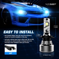 Novsight N55 H1 H3 H4 H7 H11 H13 9005 9006 9007 9012 Car LED Headlight Bulbs 18000LM 90W 6500K LED L
