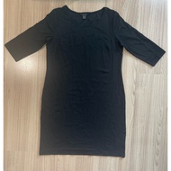 Black Stretch Dress Size L/Xl Can Be Worn (Forward)