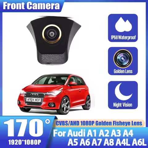 AHD Night Vision Waterproof Car Front View Camera For Audi A1 A2 A3 A4 A5 A6 A7 A8 A4L A6L Q3 Q5 Q7 