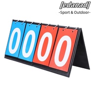 EDANAD Portable Flip Scoreboard, Portable Design 3-Digit Easy Flip Score Keeper, Score Keeper 2-Digi