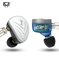 KZ AS16 8BA In Ear Earphone 8 Balanced Armature Headset High Sound Quality Monitor HiFi Earphone AS1