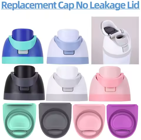 One Button Water Bottle Top Replacement Cap No Leakage Water Bottle Top Cap One-Touch Water Bottle C