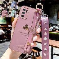 Soft Case Untuk Oppo A16 A15 A15S A35 Bahan Karet Silikon Motif Daun