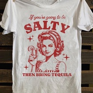 TEMU เสื้อยืดวิntage พัnk Ro Band & Horror Graphic - ธีม Retro Salt & Tequila Drinking พิมพ์ลาย, คอc