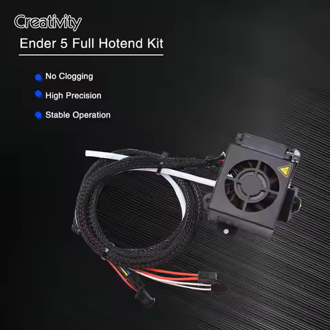 3D Printer Ender 5 Full Assembled Extruder Kit 24V with 2pcs Cooling Fans 1.75mm 0.4mm Nozzles Hot E