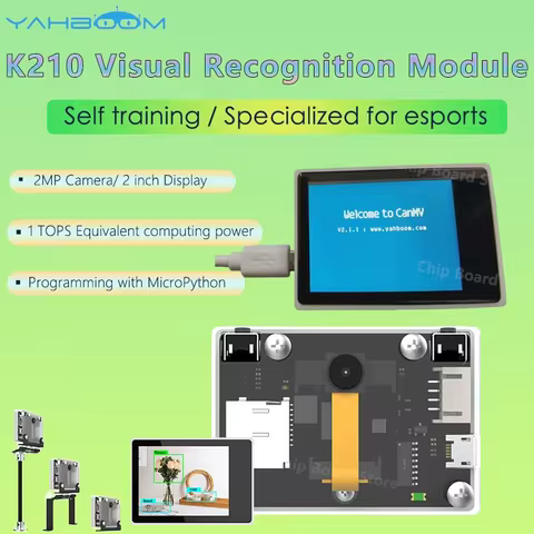 New K210 Visual Recognition Module 2.0-inch LCD with 2MP Camera OV2640 Capacitive Touch Screen For D