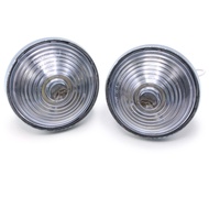 Round Side Dimmer Wire Type 2 Pieces Gif Willy White Lens For Jeep Willys CJ3 CJ5 CJ6 CJ2A CJ3A CJ3B