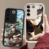 R96 Black Clover Casing for VIVO V29E Y81 Y81s V29 Pro Y100 Black and White