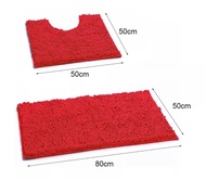 TOP WAY  พรม2 ชิ้น พรมชุดห้องน้ำ พรมปูพื้นหลากหลายสีสัน ชิ้นที่หนื่ง พรมใช้ปูหน้ากระจกในห้องน้ำเพื่อ