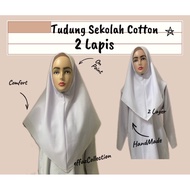 Tudung Sekolah Cotton  XS