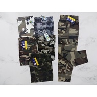 SX* (Kid Wear) Seluar Budak Panjang Askar Lekai (Tak Ceka Kaki) / Kid Wear Army Floral Long Pants