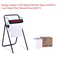 1CTN Wypall X60 Rolls Wipers (93495) +1 Unit (80585) Wypall Floor Mounted Stand