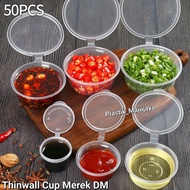 Thinwall DM Cup Sambel 25ml 35ml 50ml 80ml 100ml 150ml Cup Saus Sambal Bumbu Puding / Cup Pudding So