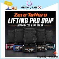 [Korea Fitness] ZeroToHero Lifting Pro Grip Integrated Gym Strap / Deadlift Workout Grip Strap / Fit