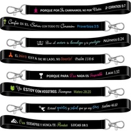 Sureio 48 Pcs Christian Keychain Bulk Bible Verse Keychain Inspirational Scriptures Religious Gifts 