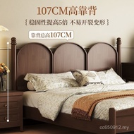 Rental House Retro 1.5m Antique Chinese American Double Bed B & B B Bed 1.8 Solid Wood Bed Apartment