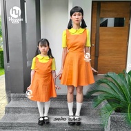 Premium female Squid Game Doll Costume