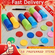 100pcs/box Plastic coins point coins digital exchange chip token cards reward tokens CPRJ