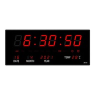 นาฬิกาดิจิตอล LED รุ่น 3615 Number Clock สำหรับแขวนติดผนัง ขนาด 36*15*3ซม. พร้อมหัวอแดปเตอร์และสาย U