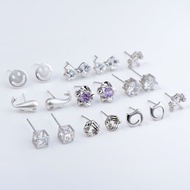 925 Sterling Silver Earrings Temperament Female Korean Simple Smiley Face Earrings Accessories Jewel