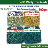 Slow Release Fertilizer Assorted (500gm) Wellcoat / Similar to osmocote / baja pelepasan perlahan/缓释