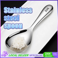 Durable 316 Stainless Steel Rice Spoon Thicken Long Handle Rice Scoop Large Capacity Household Rice 