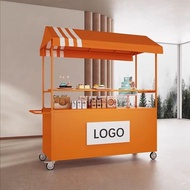 Rising Sales European Style Iron Float Outdoor Market Influencer Stall Stall Trolley Snack Night Mar