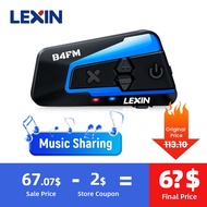 ❧☍۞Lexin LX-B4FM-X Motorcycle Intercom &amp; Helmet Headset 10 Rider 2000M Bluetooth Music sharing fast