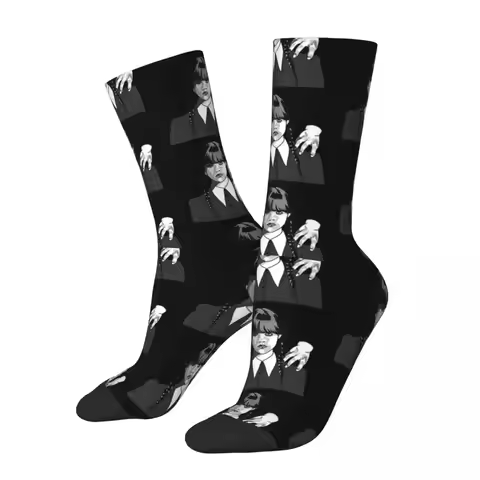 Wednesday Addams Thing TV Series Wednesday Socks Harajuku High Quality Stockings All Season Long Soc