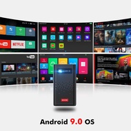Projector โปรเจคเตอร์ Mini Portable Pico Smart Android 1080P  LED Home Theater DLP Projector โปรเจคเ