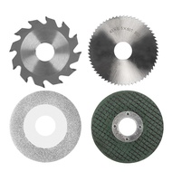 Chainsaw Blade Set 4PCS Contains 2.5in Diameter 63mm Resin Saw & 60mm Emery 2.5inch HSS 2.5-inch All