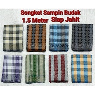 Sampin Songket Budak Warna Warni & Exclusive Hitam 1.5 meter Siap Jahit.