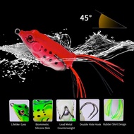 Umpan Pancing Silikon Bentuk Kodok - UMK01 - Green, soft rog umpan casting GABUS toman Ikan