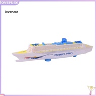 /LO/ Electric Ocean Liner Cruise Ship Toy Flashing Musical Kids Educational Model
