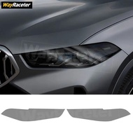 Car Headlight Protective Film Transparent Smoked Black TPU Sticker For BMW X6 E71 E72 F16 F86 G06 F9