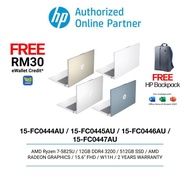 HP 15-FC0444AU/15-FC0445AU/15-FC0446AU/15-FC0447AU (AMD R7-5825U/12GB DDR4/512GB SSD/AMD Radeon/15.6