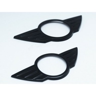 Mini Cooper Bright Black Front & Rear Standard Badge Fit 2014 To 2018 Mini Cooper F55 F56 F57