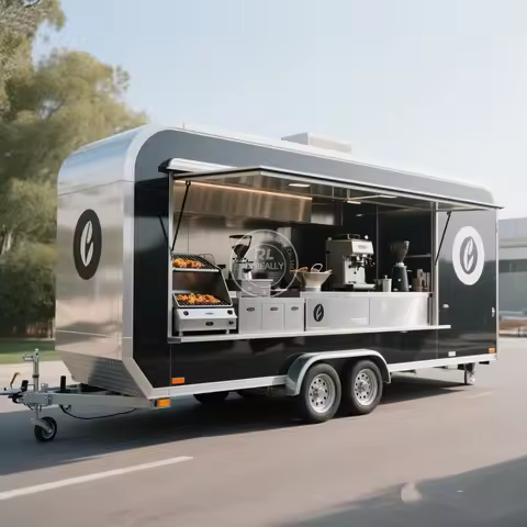 Australia Standard Mobile Food Trailer Fully Equipped Street Ice Cream Cart Bakery Food Cart Truck