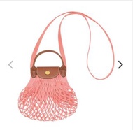 🈹️‼️絕版顏色‼️［現貨］唔洗等 Longchamp LE PLIAGE FILET斜揹袋 XS - 粉紅色(包內袋）