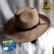 Fedora Hat BROWN FEDORA Hat IMPORTED WOOL 100% FASHION NEW