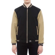 Combination canvas bomber jacket - Bomber jacket, elegant bomber jacket, pariasi bomber jacket