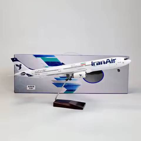 Scale 47cm Model Plane Air Iran A330 Airways Airplane Airline Plane Model With Landing Gear With Lig