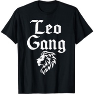 Dark Retro Zodiac Sign Leo Astrology July August Birthday Fashion Men T-Shirt